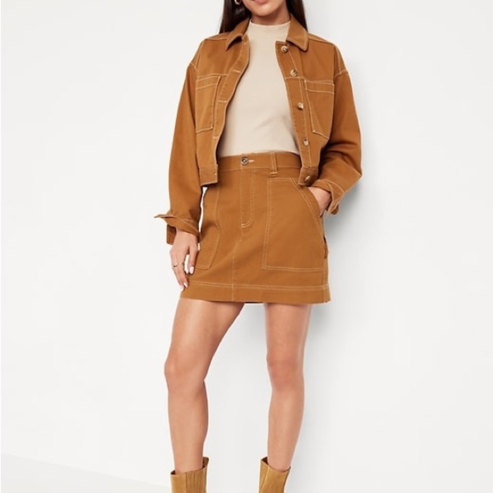 Old Navy Utility Mini skirt in Rust